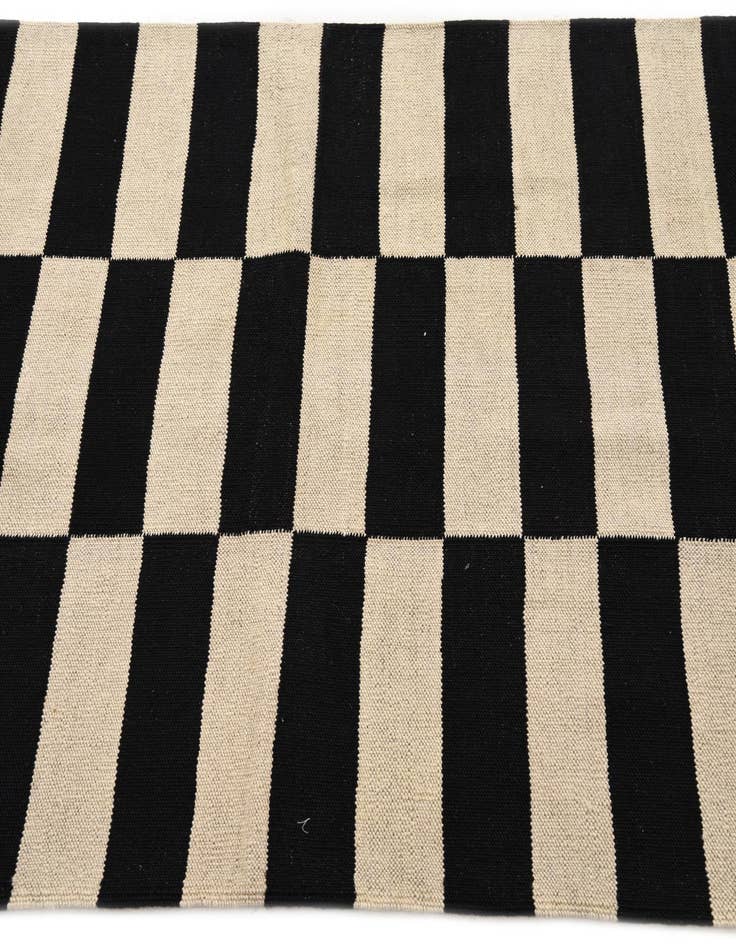 Detail image of 3' 4 x 4' 10  Hand Woven Kilim Modern Wool Rug