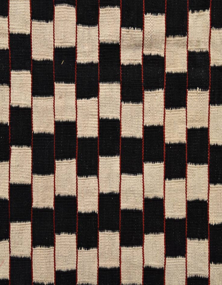 Detail image of 6' 7 x 9' 6  Hand Woven Kilim Modern Wool Rug