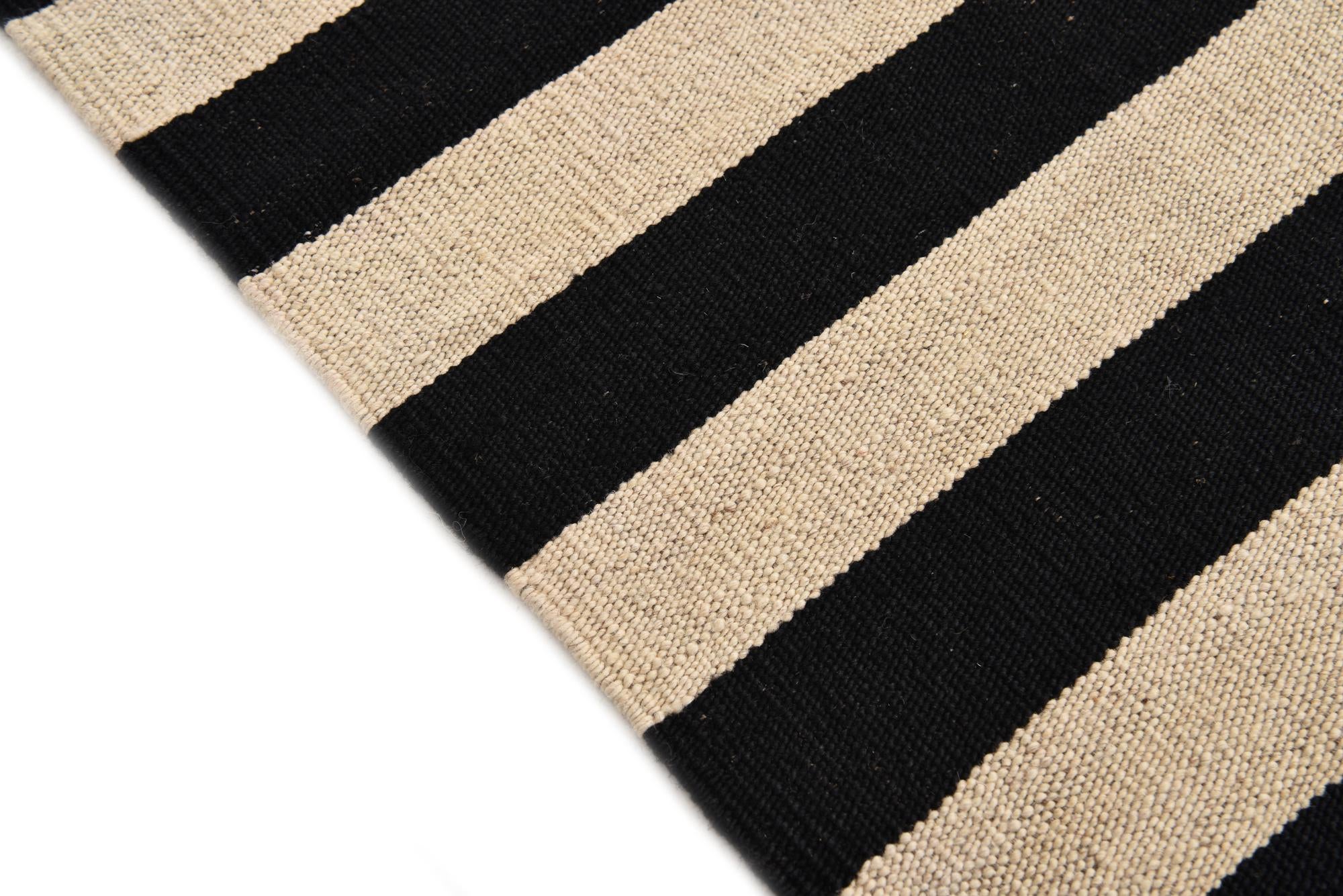 3' 4 x 4' 10 Hand Woven Kilim Modern Wool Rug