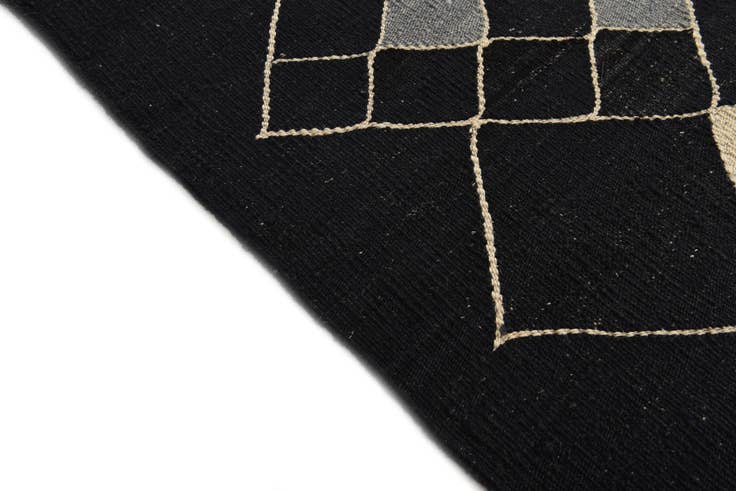 Detail image of 7' 2 x 9' 5 Hand Woven Kilim Modern Wool Rug