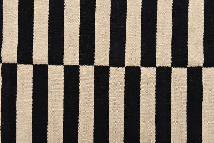 6' 8 x 9' 8 Hand Woven Kilim Modern Wool Rug