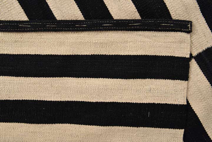 6' 8 x 9' 8 Hand Woven Kilim Modern Wool Rug