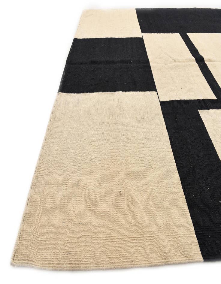 Detail image of 6' 4 x 9' 8  Hand Woven Kilim Modern Wool Rug