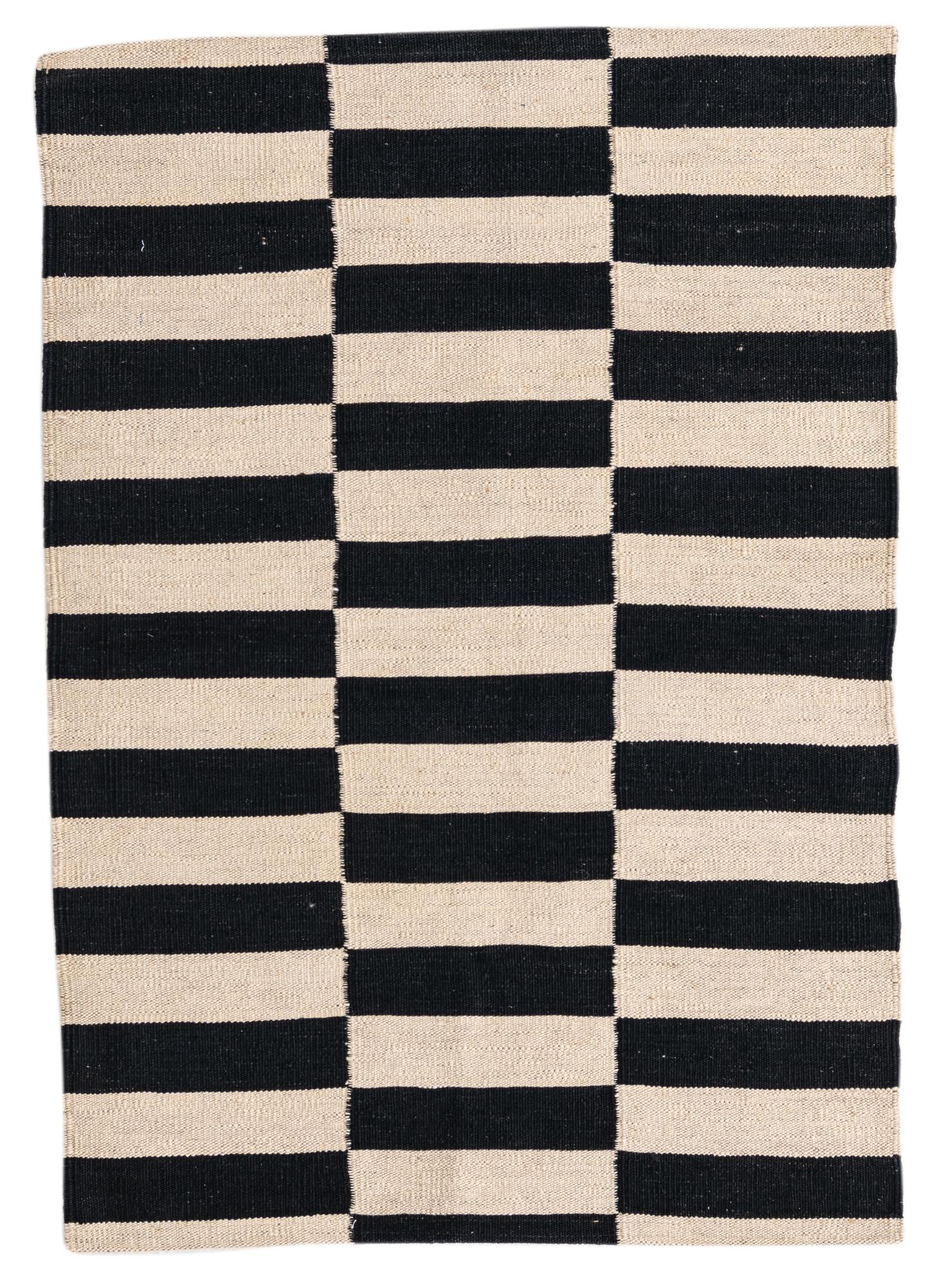 2' 8 x 3' 10 Hand Woven Kilim Modern Wool Rug