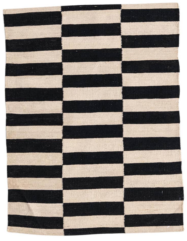 Detail image of 2' 7 x 3' 9 Hand Woven Kilim Modern Wool Rug