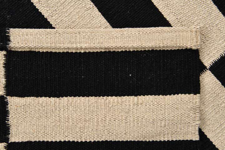 2' 8 x 3' 10 Hand Woven Kilim Modern Wool Rug