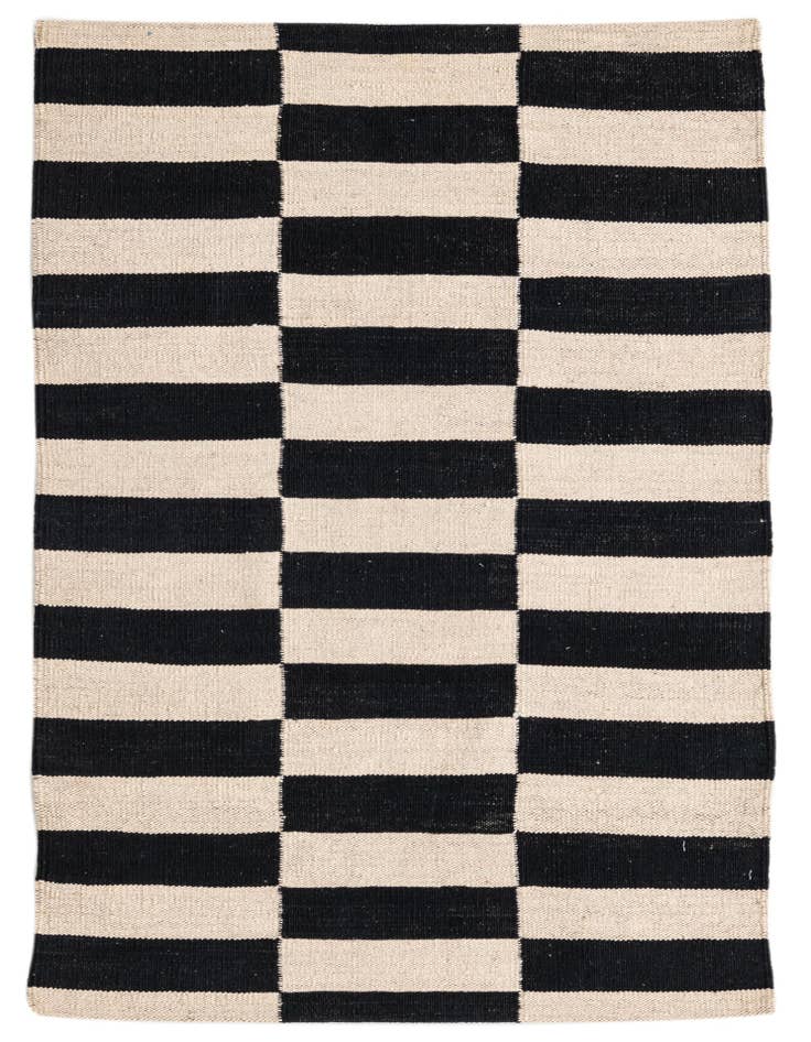 Detail image of 2' 8 x 3' 10 Hand Woven Kilim Modern Wool Rug