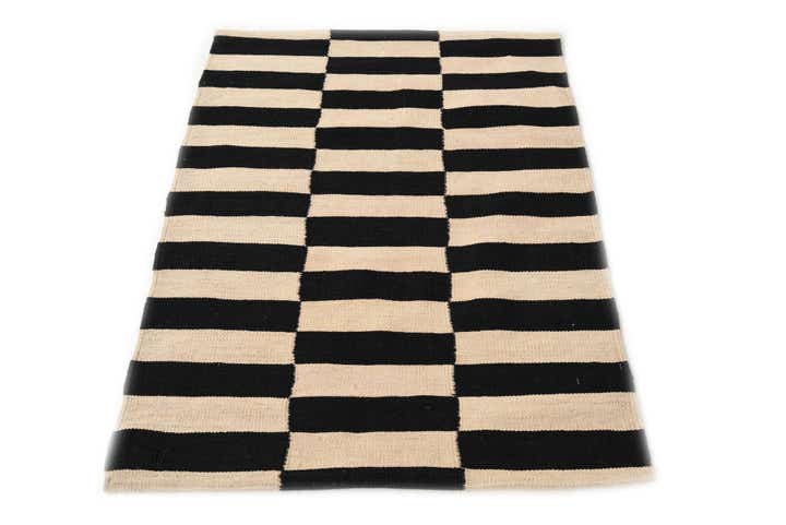 2' 8 x 3' 10 Hand Woven Kilim Modern Wool Rug