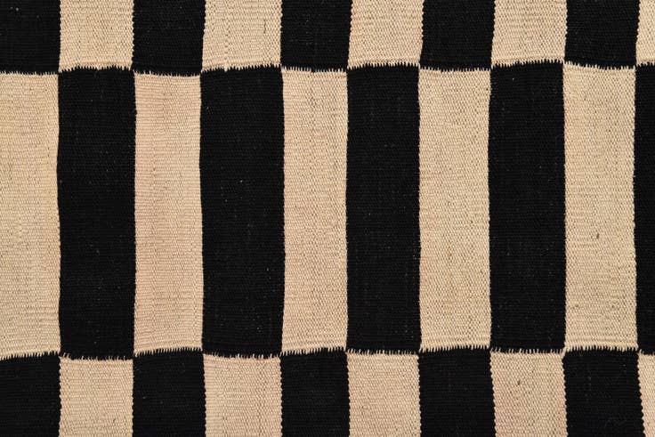 Detail image of 2' 8 x 3' 10 Hand Woven Kilim Modern Wool Rug
