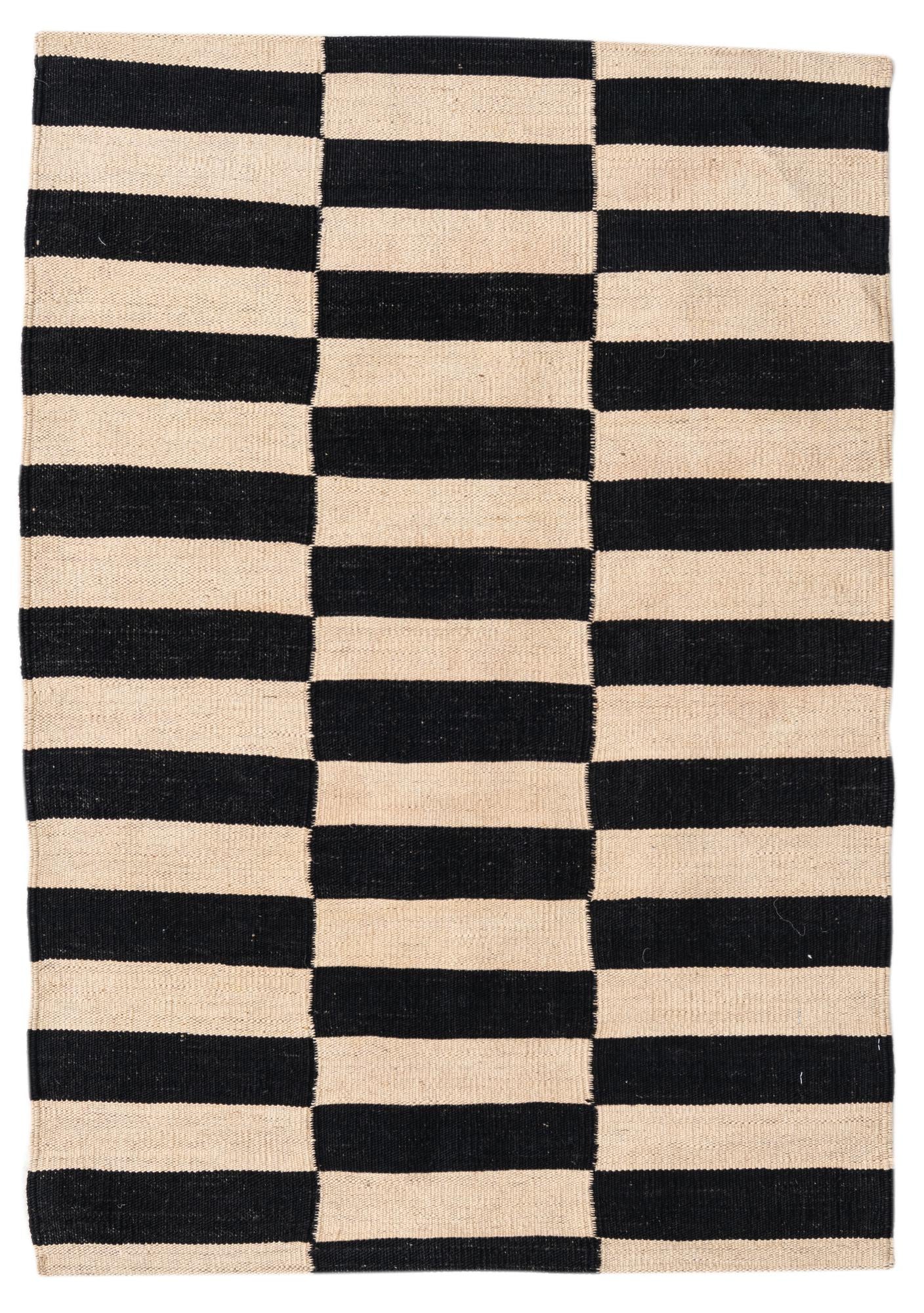 2' 8 x 3' 10 Hand Woven Kilim Modern Wool Rug