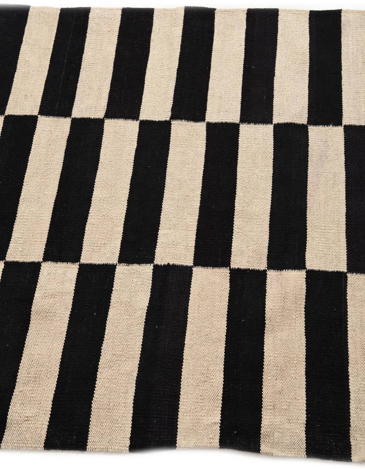 Detail image of 3' 4 x 4' 10  Hand Woven Kilim Modern Wool Rug