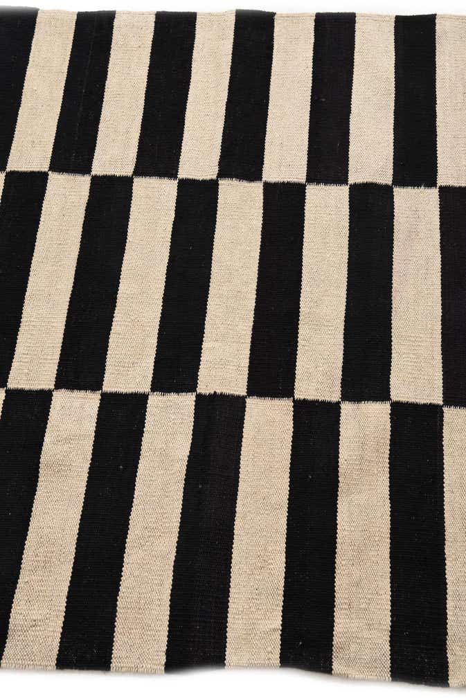 3' 4 x 4' 10 Hand Woven Kilim Modern Wool Rug