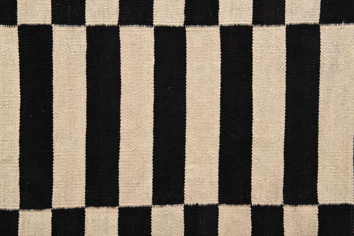 3' 4 x 4' 10 Hand Woven Kilim Modern Wool Rug