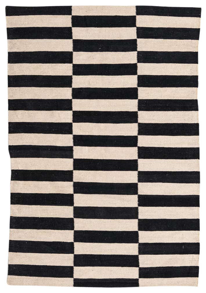 3' 4 x 4' 10 Hand Woven Kilim Modern Wool Rug