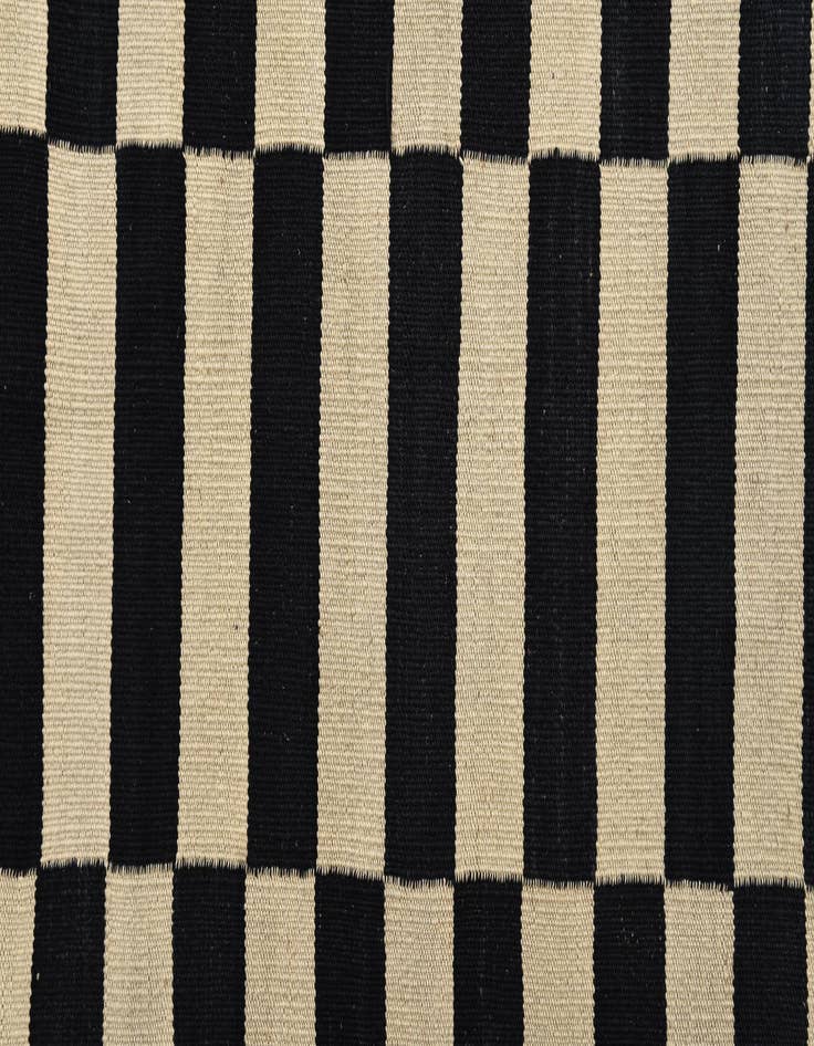 Detail image of 3' 4 x 4' 9  Hand Woven Kilim Modern Wool Rug