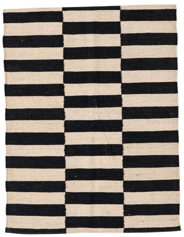 Detail image of 2' 8 x 3' 9 Hand Woven Kilim Modern Wool Rug