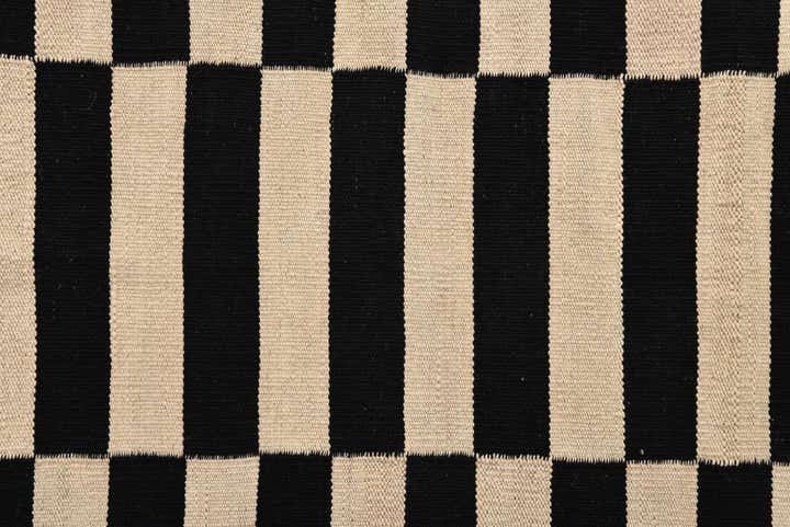 3' 4 x 4' 9 Hand Woven Kilim Modern Wool Rug