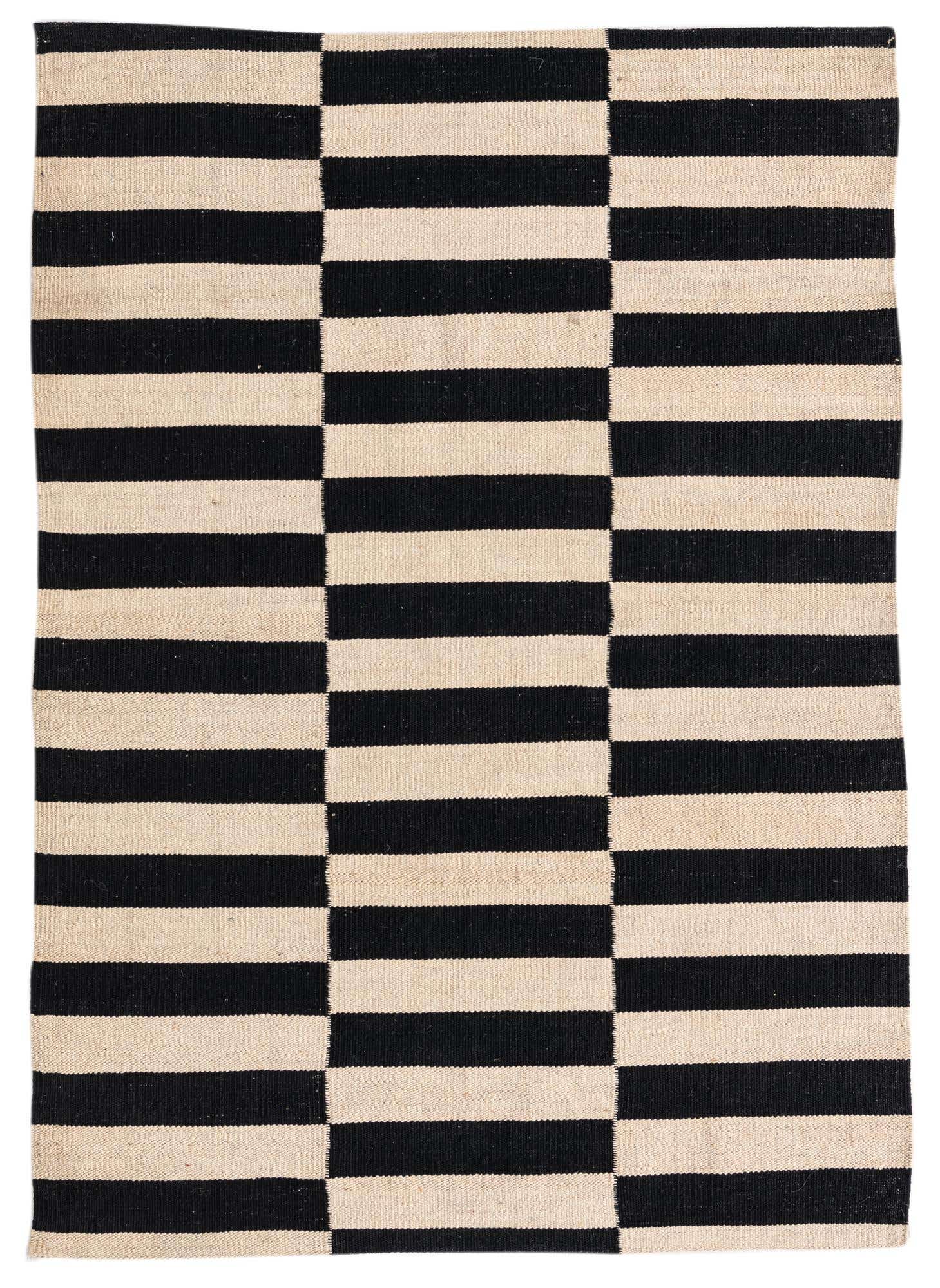 3' 4 x 4' 9 Hand Woven Kilim Modern Wool Rug