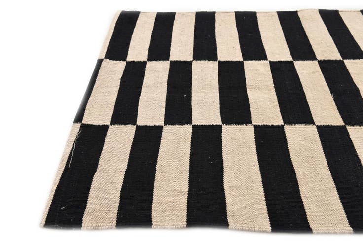 Detail image of 2' 8 x 3' 10 Hand Woven Kilim Modern Wool Rug