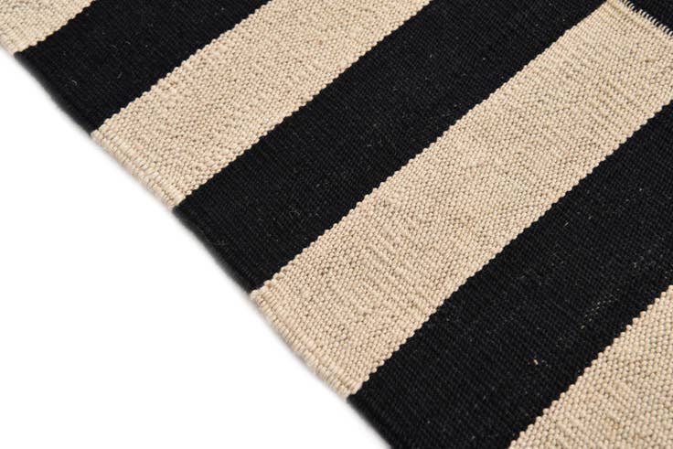 Detail image of 2' 8 x 3' 10 Hand Woven Kilim Modern Wool Rug
