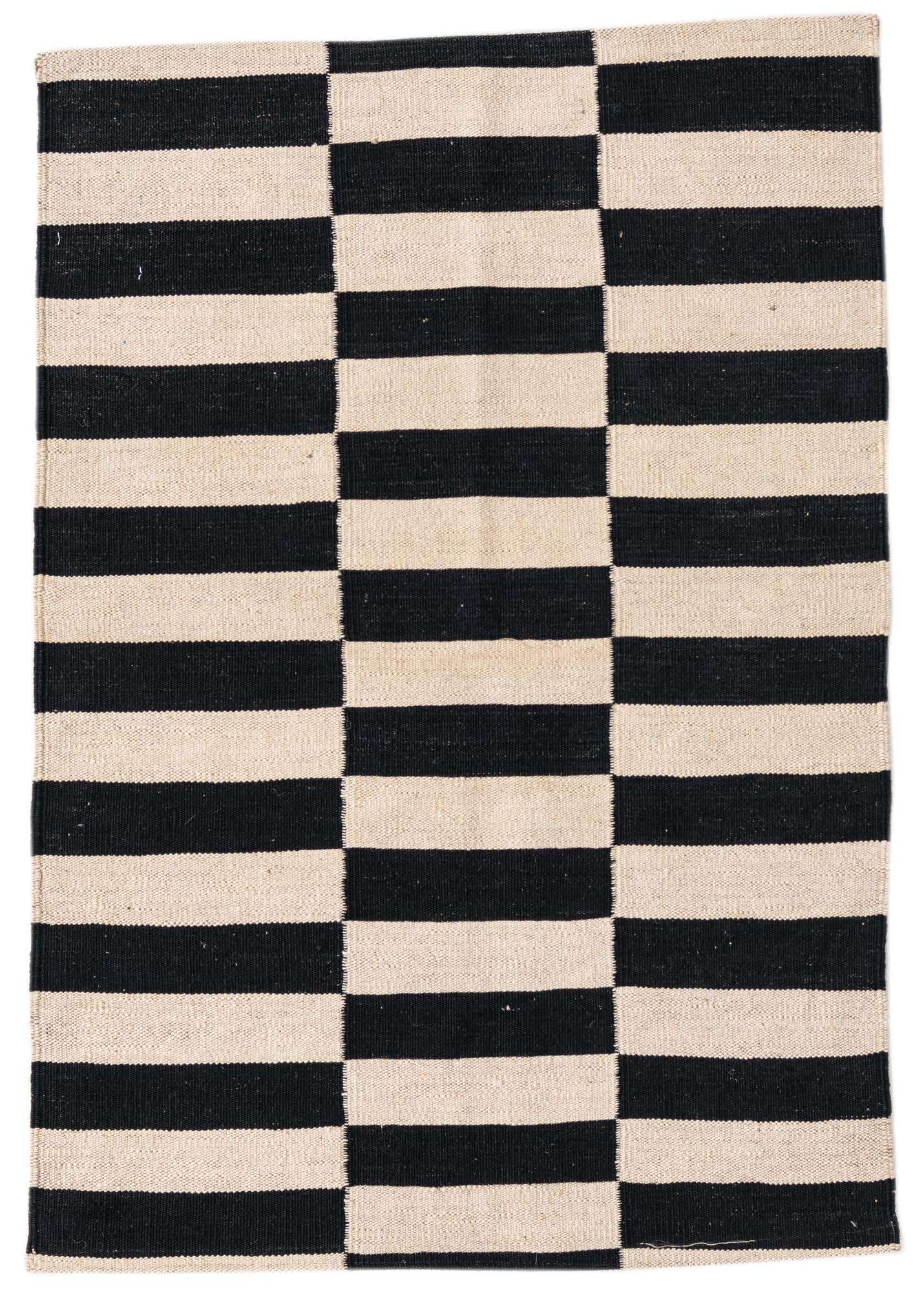 2' 8 x 3' 10 Hand Woven Kilim Modern Wool Rug