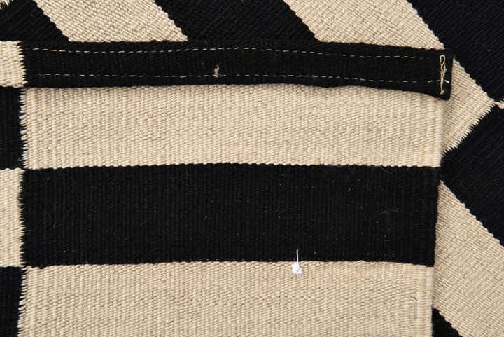 2' 8 x 3' 9 Hand Woven Kilim Modern Wool Rug