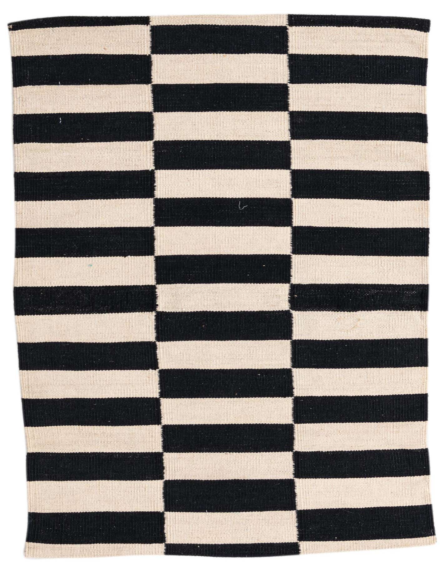 2' 8 x 3' 9 Hand Woven Kilim Modern Wool Rug