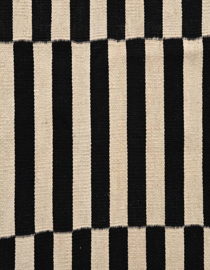 Detail image of 3' 4 x 4' 9  Hand Woven Kilim Modern Wool Rug