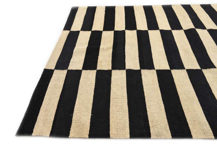 3' 5 x 4' 10 Hand Woven Kilim Modern Wool Rug