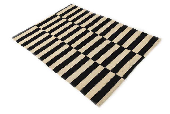 3' 5 x 4' 8 Hand Woven Kilim Modern Wool Rug