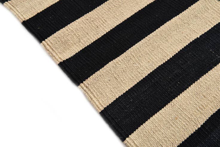 Detail image of 3' 4 x 4' 10 Hand Woven Kilim Modern Wool Rug