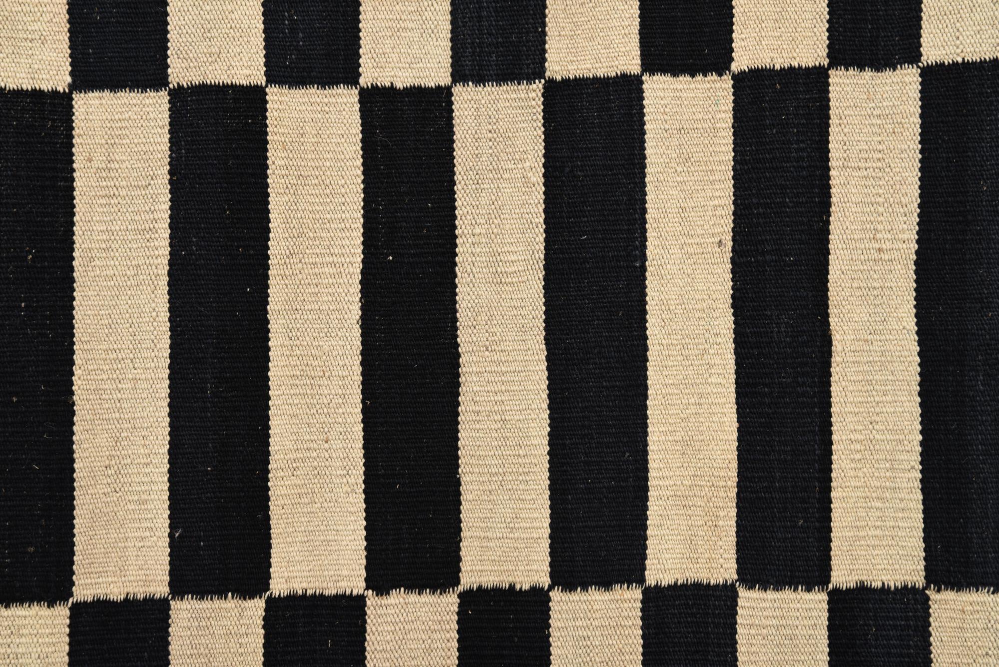 3' 4 x 4' 10 Hand Woven Kilim Modern Wool Rug