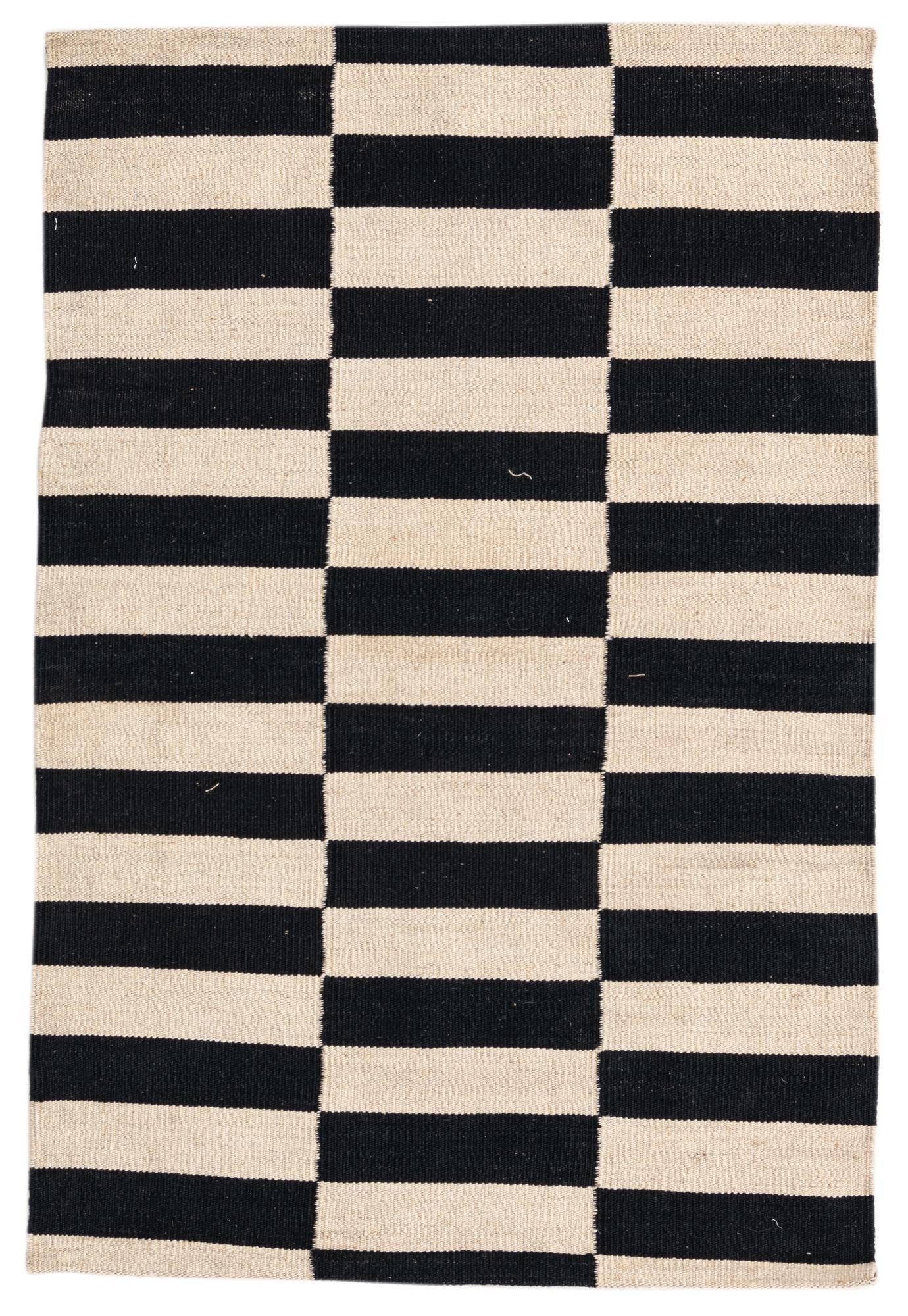 2' 7 x 4' Hand Woven Kilim Modern Wool Rug