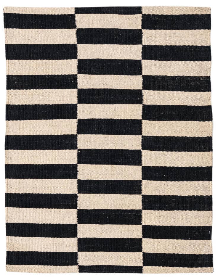 Detail image of 2' 8 x 3' 10 Hand Woven Kilim Modern Wool Rug