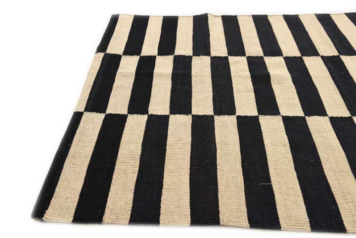 3' 2 x 4' 9 Hand Woven Kilim Modern Wool Rug