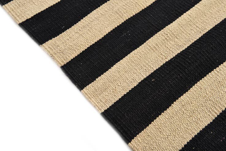 Detail image of 3' 2 x 4' 9 Hand Woven Kilim Modern Wool Rug