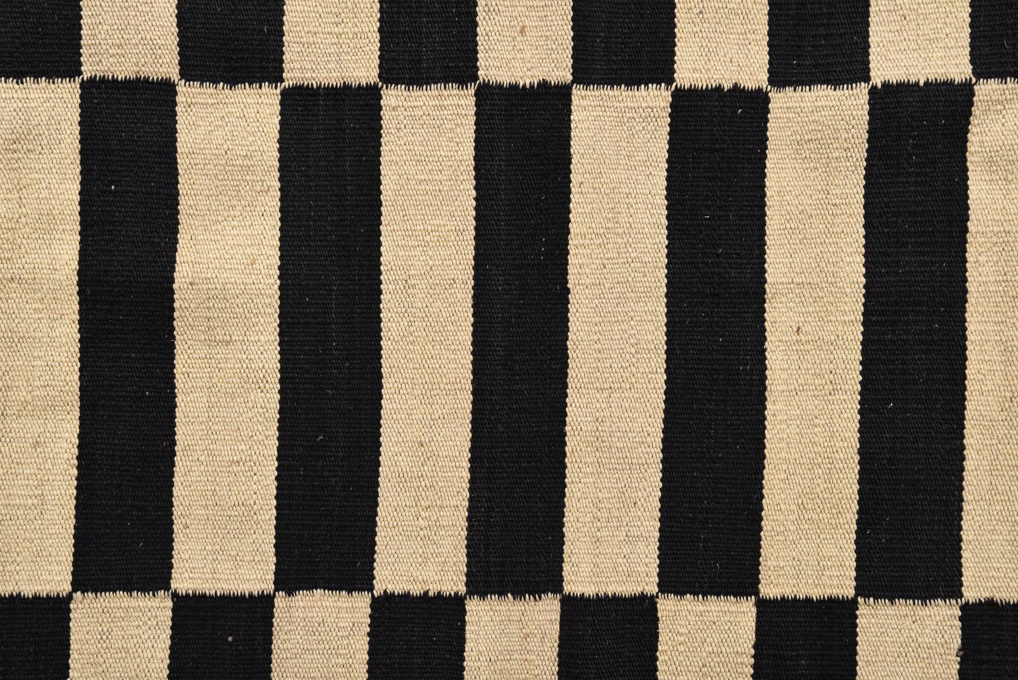3' 2 x 4' 9 Hand Woven Kilim Modern Wool Rug