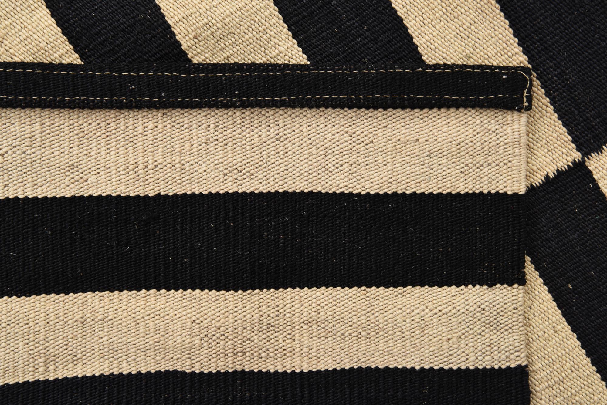 3' 2 x 4' 9 Hand Woven Kilim Modern Wool Rug