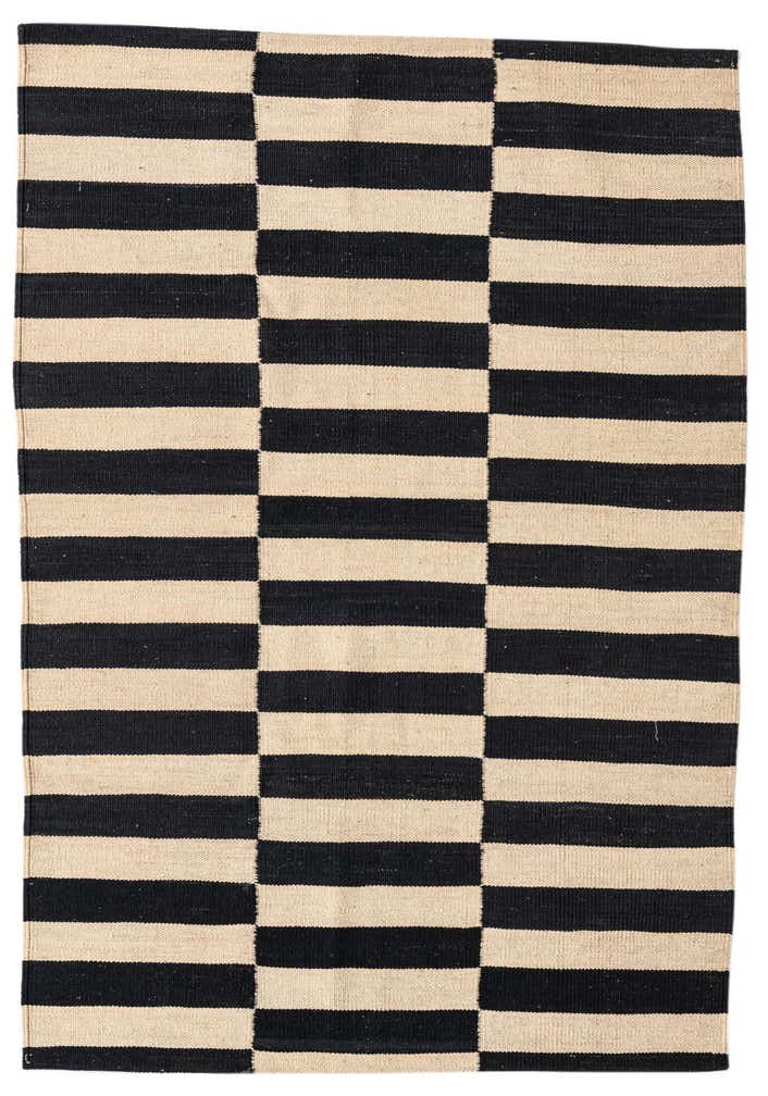 3' 2 x 4' 9 Hand Woven Kilim Modern Wool Rug