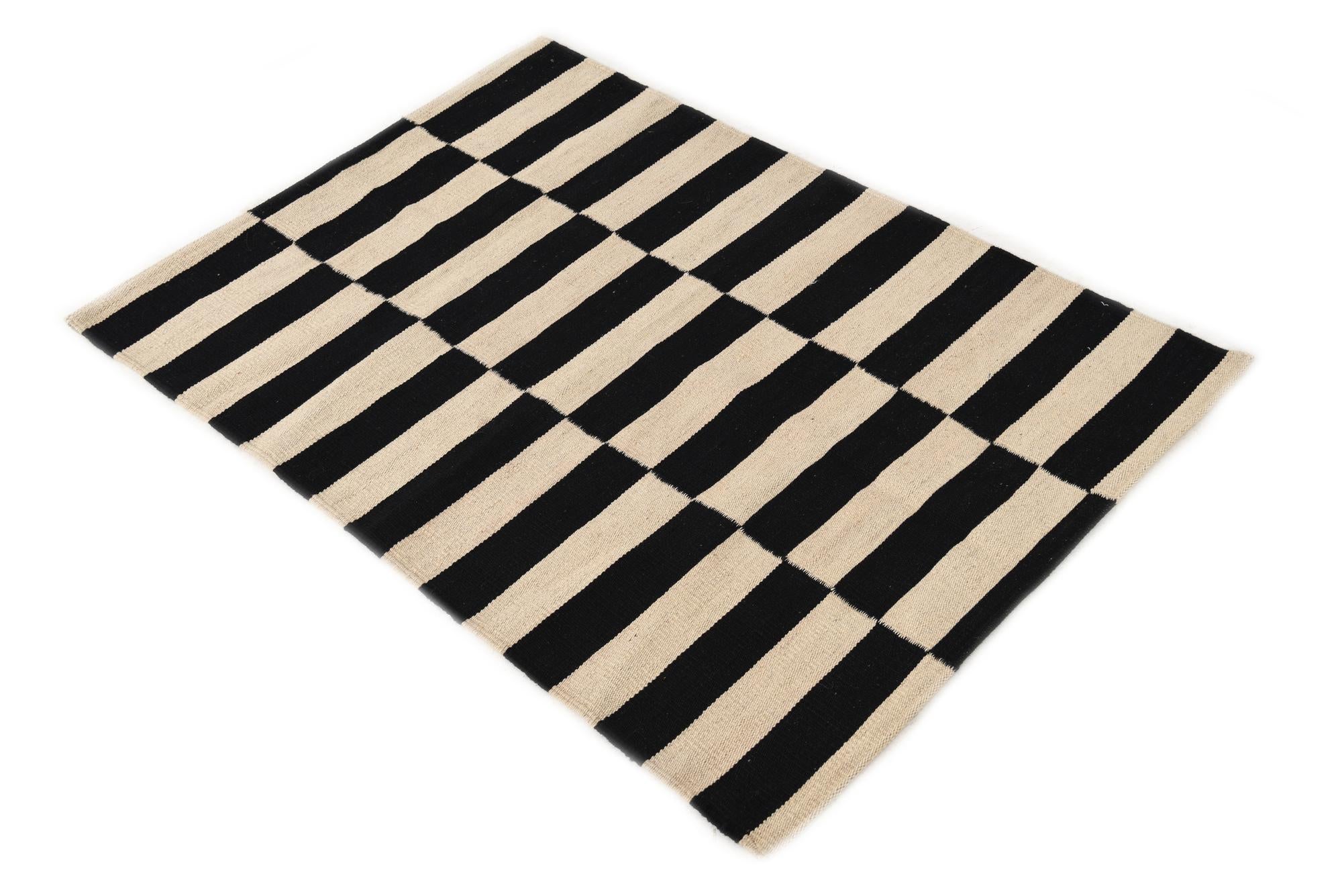 80cm x 115cm Tejido a mano Kilim Modern Alfombra Lana
