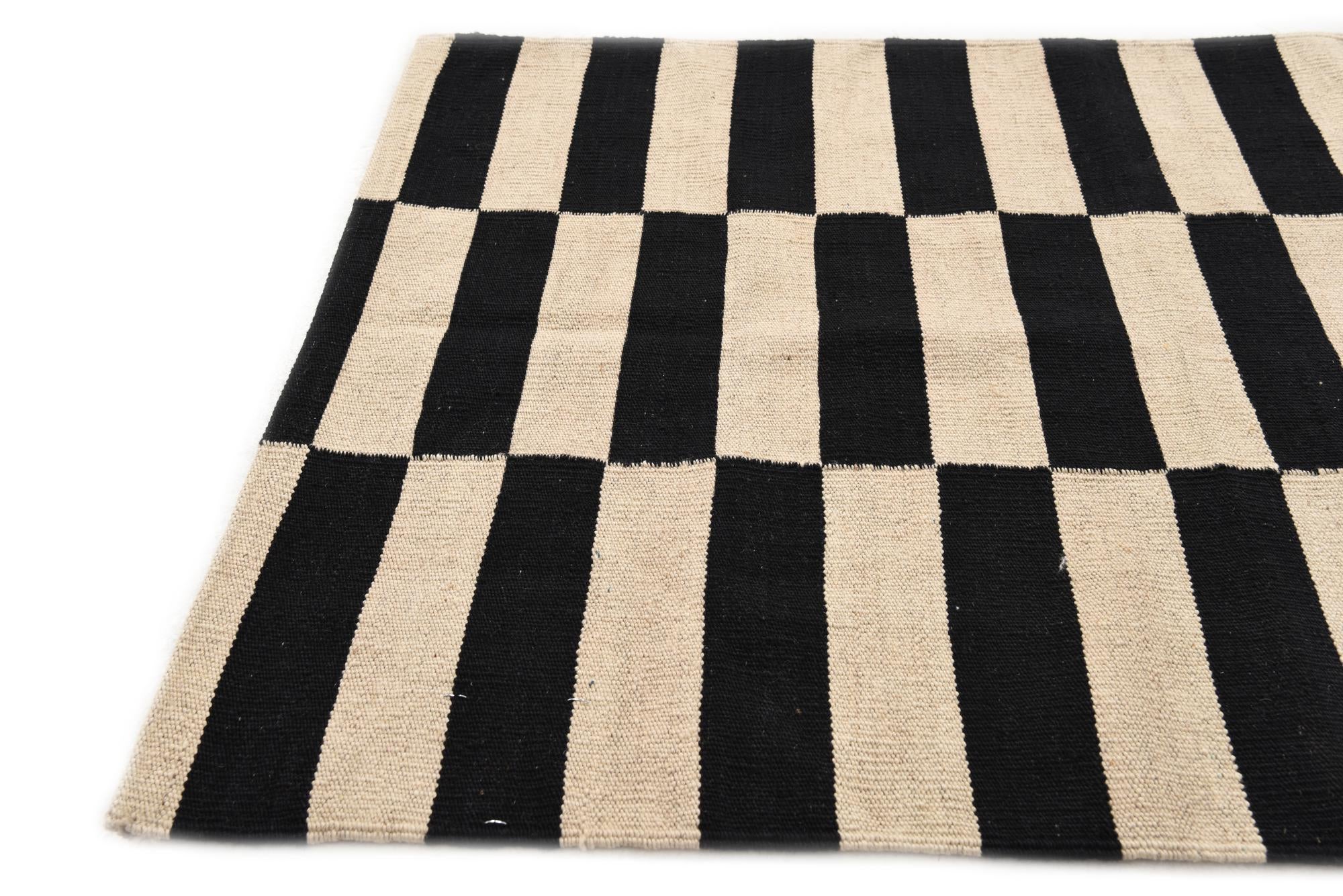 80cm x 115cm Tejido a mano Kilim Modern Alfombra Lana