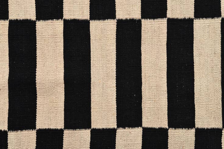 Detail image of 2' 8 x 3' 10 Hand Woven Kilim Modern Wool Rug