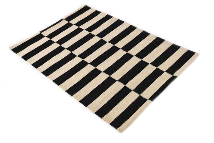 2' 8 x 3' 10 Hand Woven Kilim Modern Wool Rug