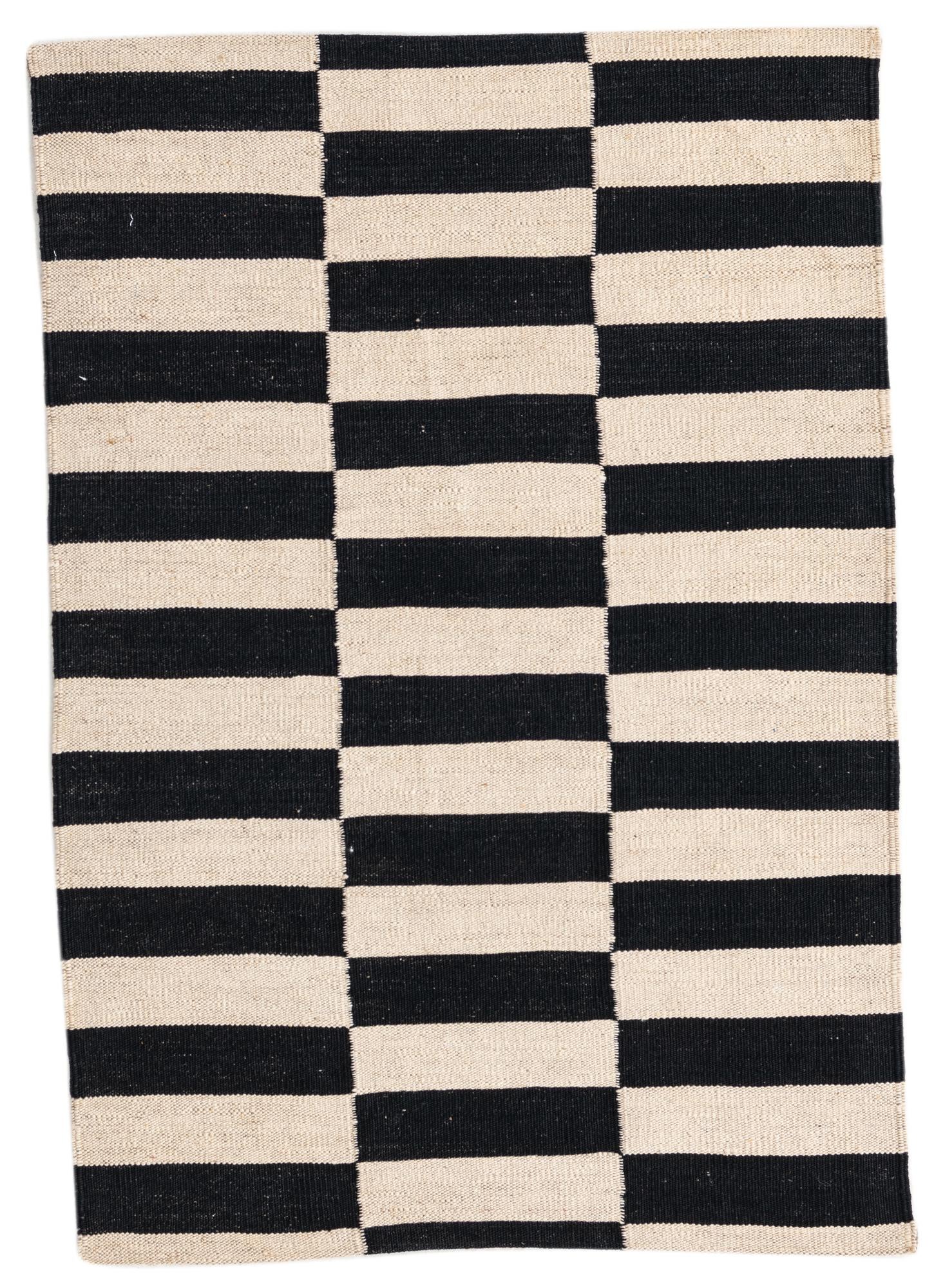 2' 8 x 3' 10 Hand Woven Kilim Modern Wool Rug