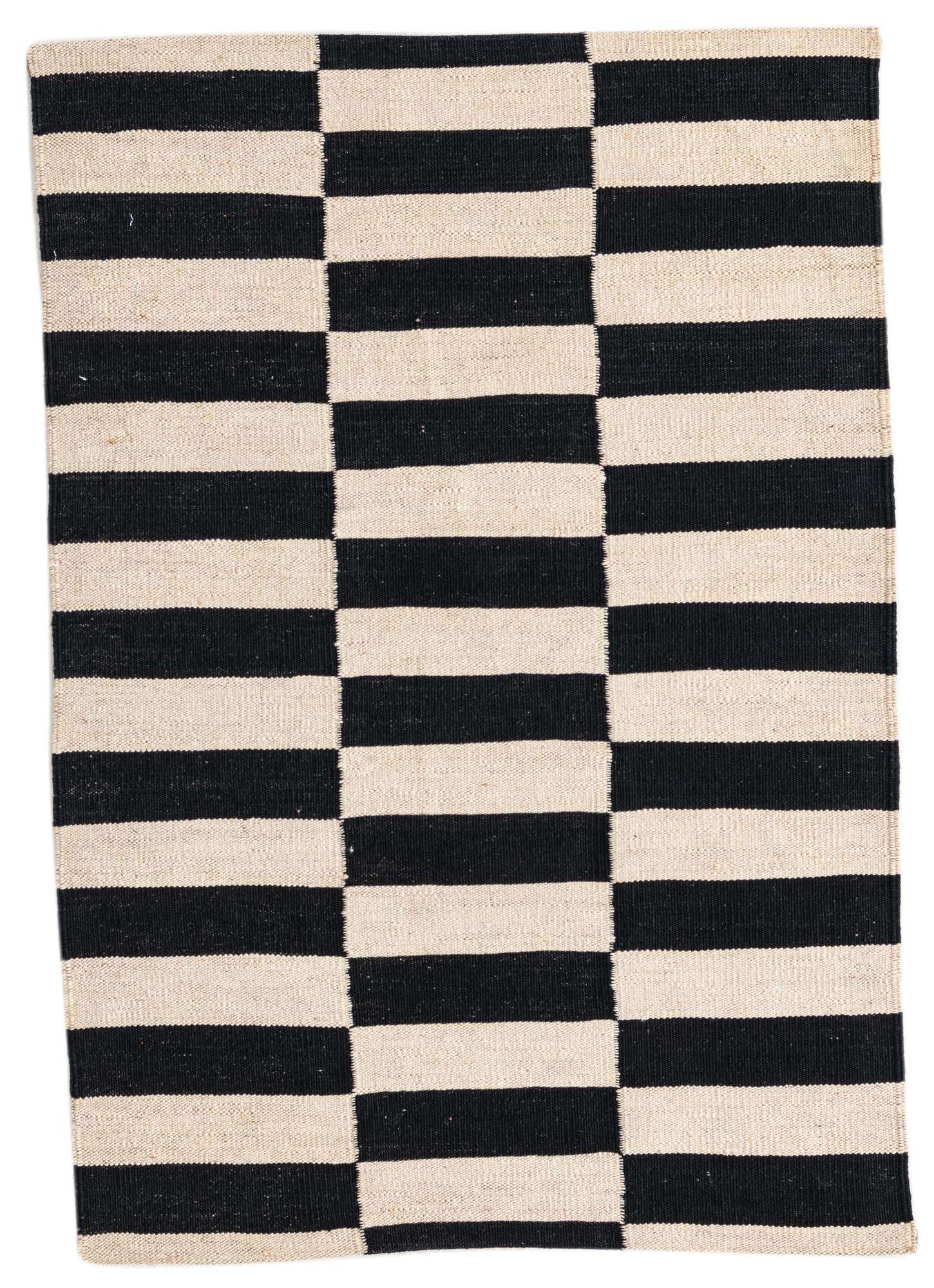 2' 8 x 3' 10 Hand Woven Kilim Modern Wool Rug