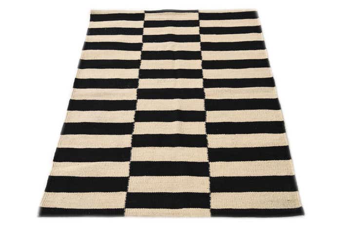 2' 9 x 3' 10 Hand Woven Kilim Modern Wool Rug