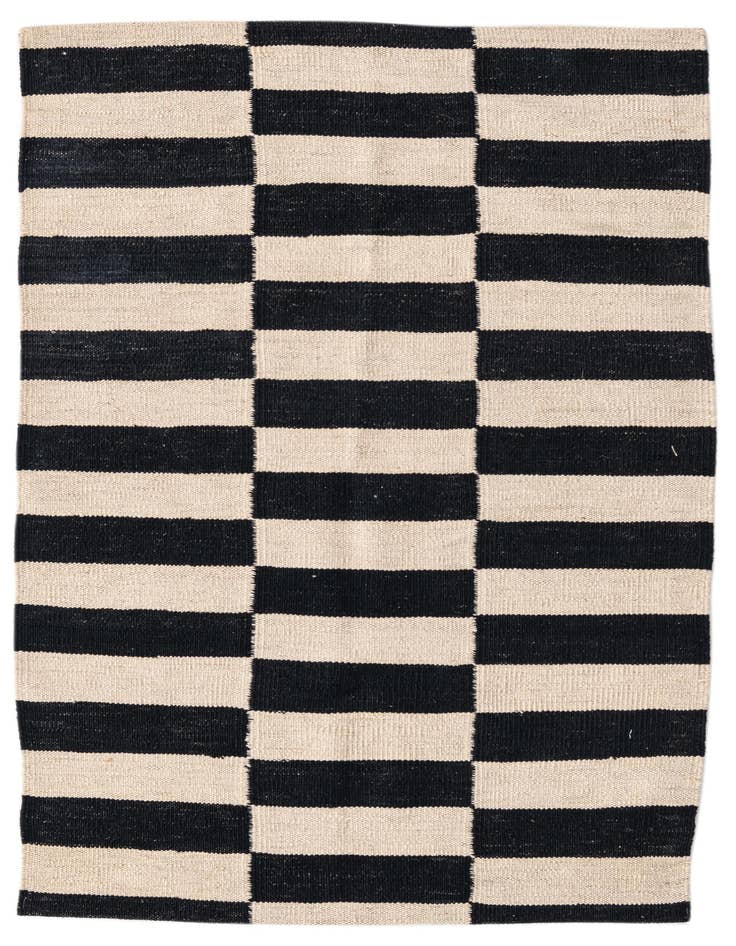 Detail image of 2' 8 x 3' 9 Hand Woven Kilim Modern Wool Rug