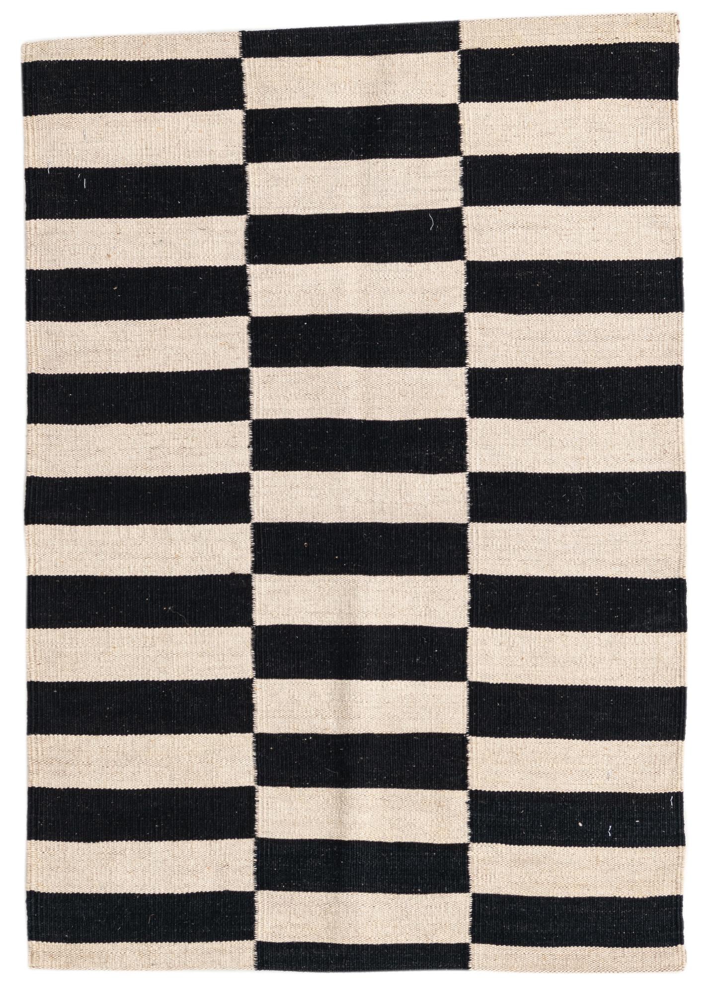 2' 8 x 3' 10 Hand Woven Kilim Modern Wool Rug