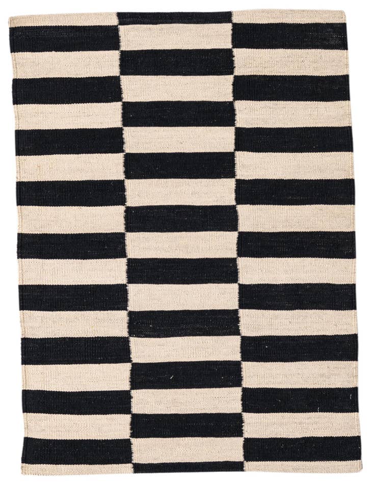 Detail image of 2' 8 x 3' 10 Hand Woven Kilim Modern Wool Rug