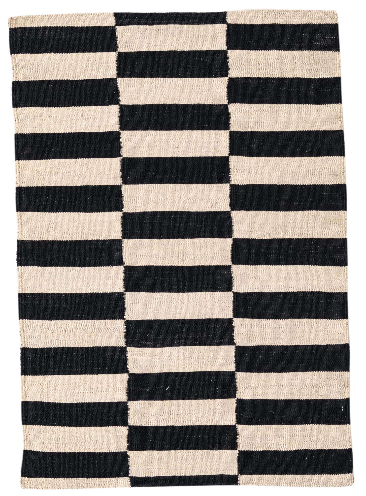 2' 8 x 3' 10 Hand Woven Kilim Modern Wool Rug